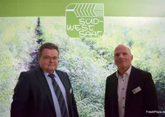 Ein Kolleg und Jörg Gottwald von der Südwestdeutschen Saatzucht GmbH & Co. KG.